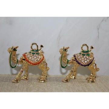 Swarovski Taşlı Tekli Deve Figürü