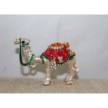 Swarovski Taşlı Renkli Tekli Deve Figürü