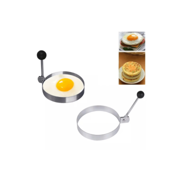 Daire Şeklinde Metal Omlet Yumurta ve Krep Kalıbı