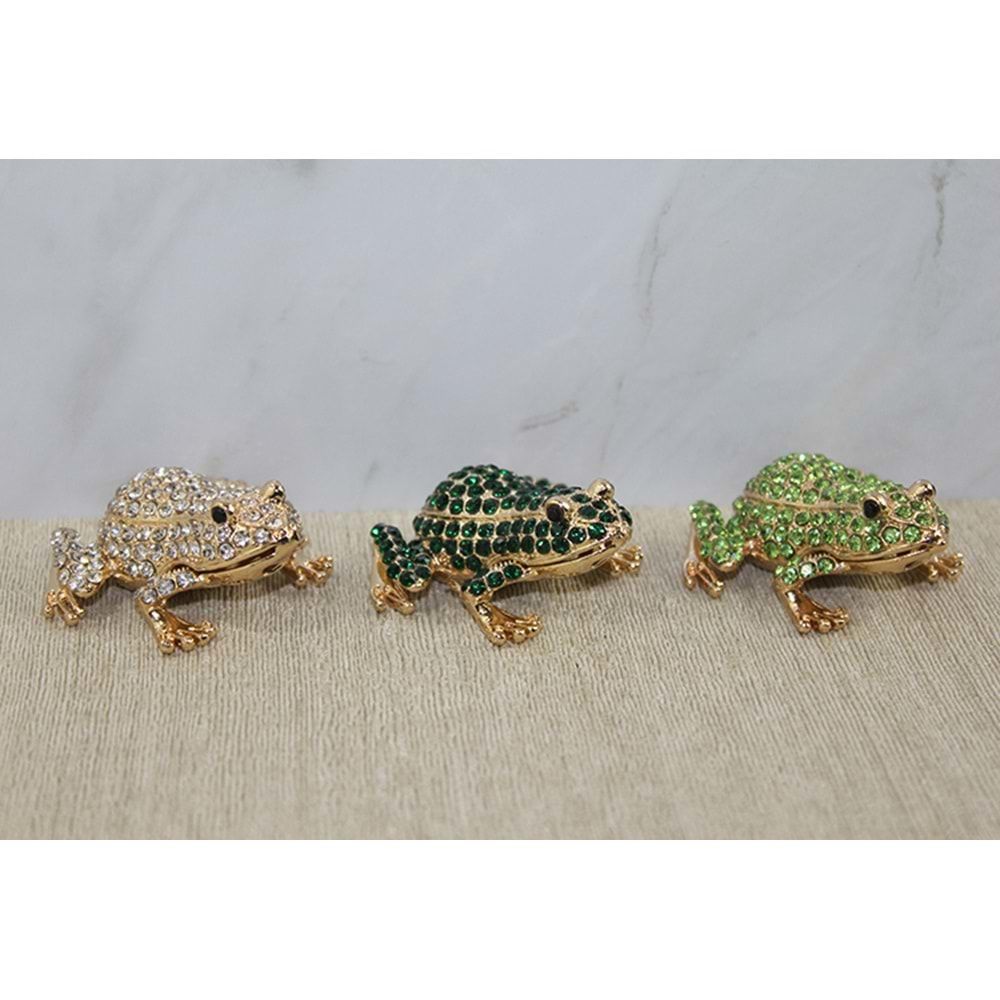 Swarovski Taşlı Tekli Kurbağa Figürü