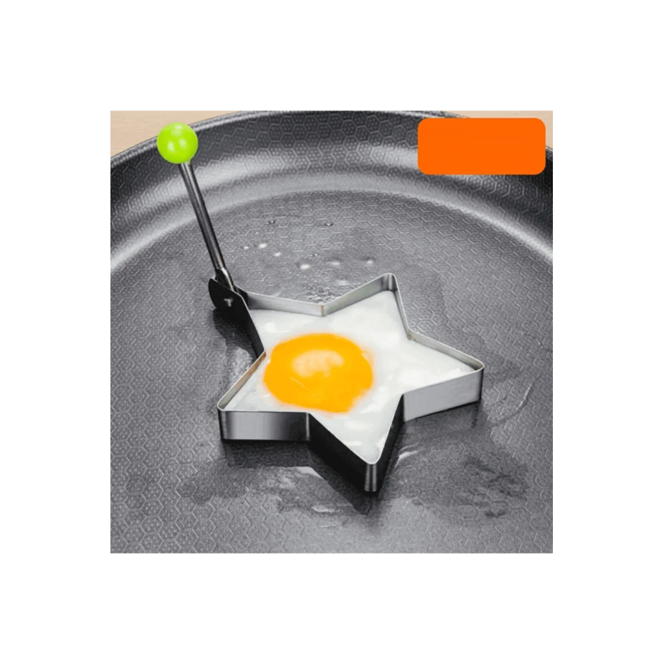 Yıldız Şeklinde Metal Omlet Yumurta ve Krep Kalıbı