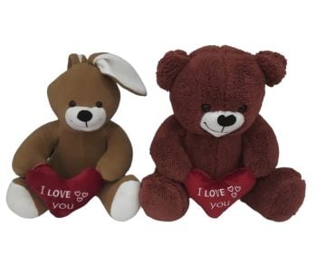 Sevgiliye Hediye Peluş Ayıcık Kalpli I love You (45 cm)
