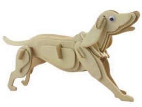 3D Ahşap Köpek Maketi Puzzle