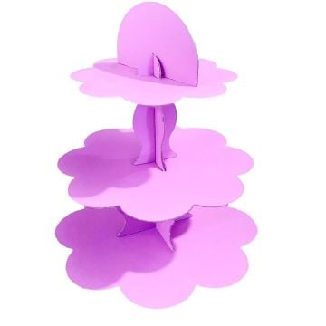 Düz Pembe Kek Standı