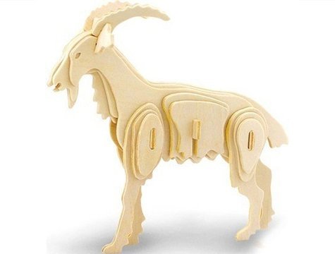 3D Puzzle Ahşap Keçi Maketi