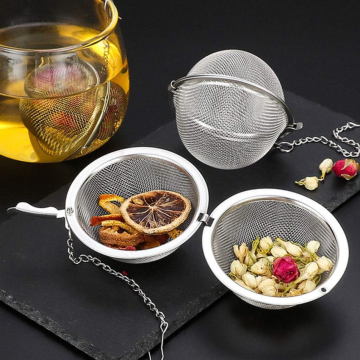 Paslanmaz Çelik Bitki Çayı Demleme Küre Kilitli Çay Topu