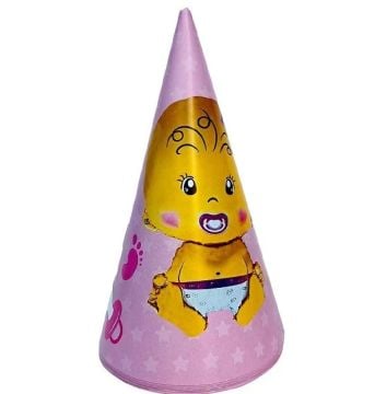 Pembe Bebek Tasarımlı Şapka 8'li