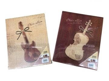 Fotoğraf Albümü Gitar Kapaklı 200 Adet Resimli (10cm x 15cm)