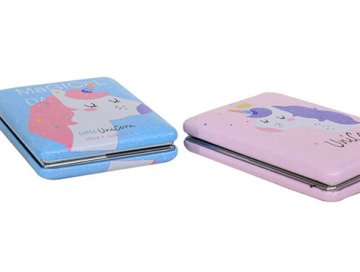 Unicorn Tasarımlı Cep Makyaj Aynası (12 Adet)