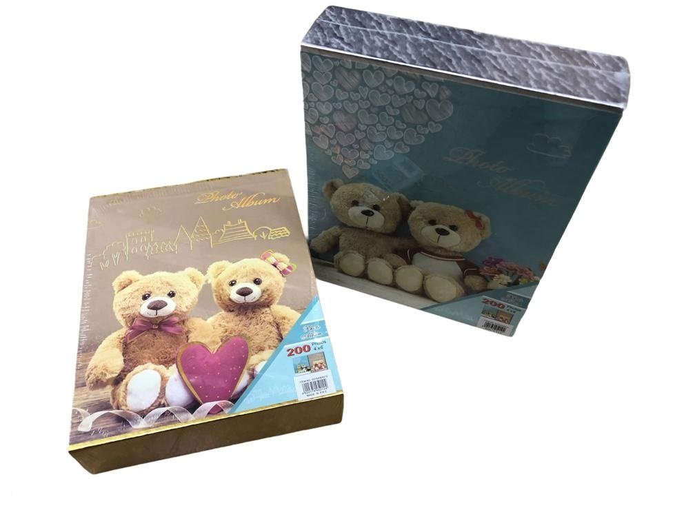 Fotoğraf Albümü Ayıcık Tasarımlı 200 Adet Resimli (10cm x 15cm)