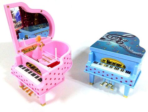 Balerinli Mini Piyano Şeklinde Müzik Kutusu