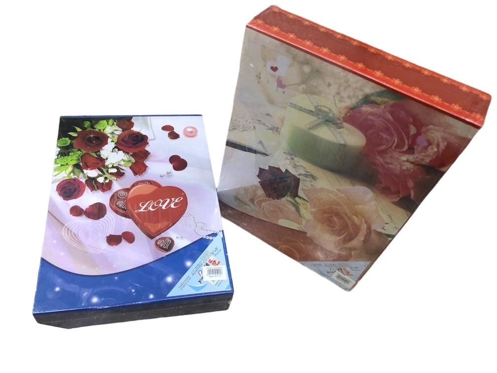 Fotoğraf Albümü Çiçekli Tasarımlı 200 Adet Resimli (15cm x 20cm)