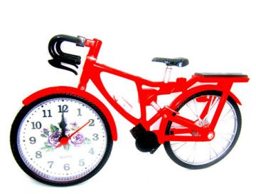 Dekoratif Bisiklet Çalar Masa Saati