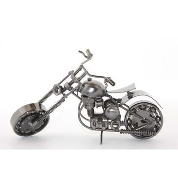Dekoratif Bilyeli Metal Model Motosiklet Biblosu (20 cm)