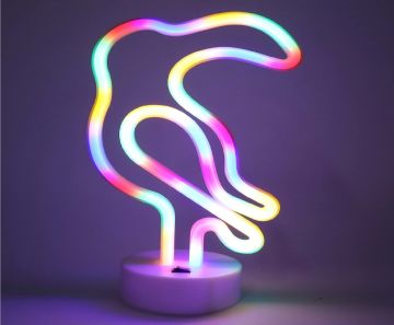 Papağan Tasarım Neon Işık Gece Lambası Parti İçin Duvar Dekoru