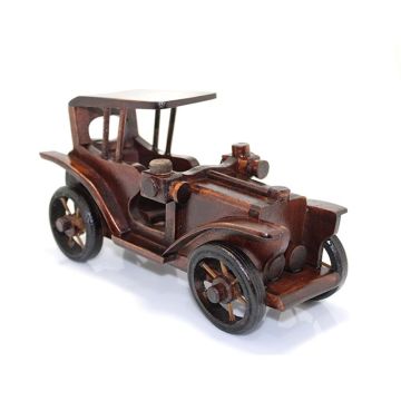 Dekoratif Nostaljik Ahşap Vosvos Araba (23 cm)