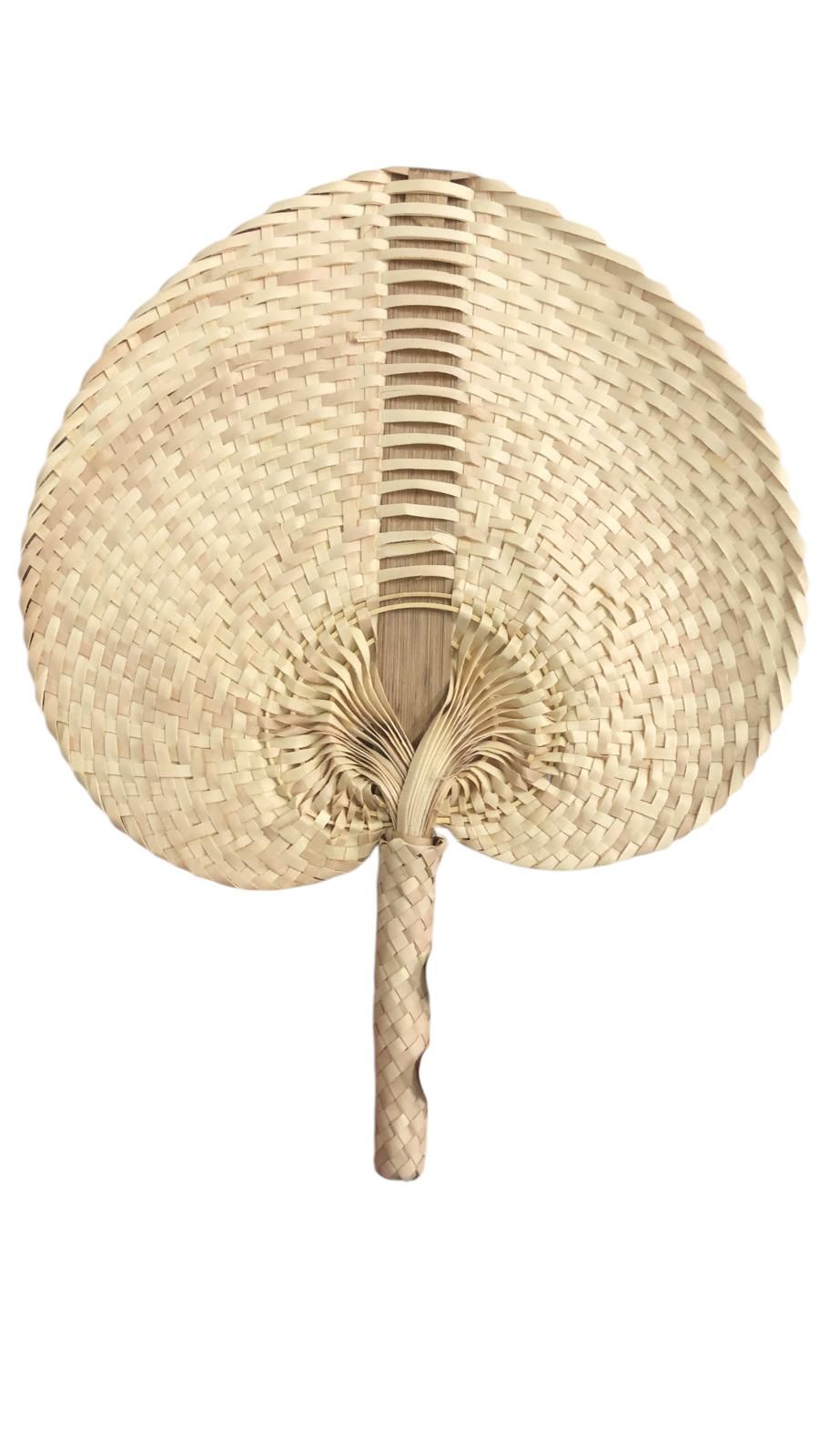 Bambu Hasır Örme Yelpaze (29 cm x 22 cm)