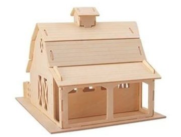 Ahşap 3D Puzzle Çiftlik Ahır Maketi