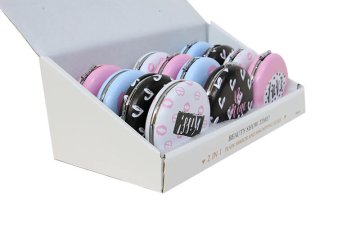 Kiss Tasarımlı Cep Makyaj Aynası (12 Adet)