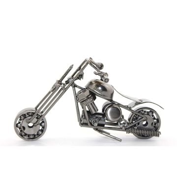 Dekoratif Bilyeli Metal Model Motosiklet Maketi (15 cm)