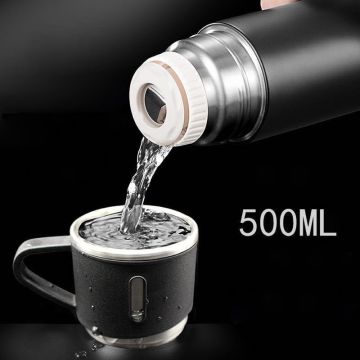 Set Kutulu Termos Siyah 500 ML