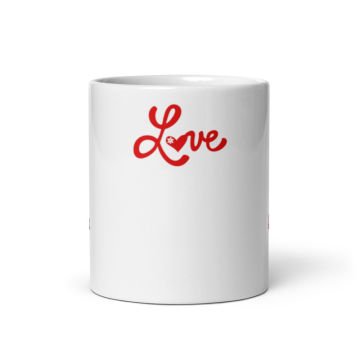 Love Kedi Temalı Seramik Kupa Bardak