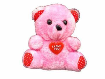 Sevgiliye I Love You Pembe Peluş Ayıcık (13 cm)