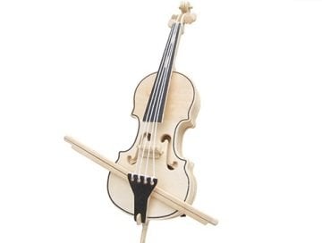 Ahşap 3D Puzzle Cello Maketi
