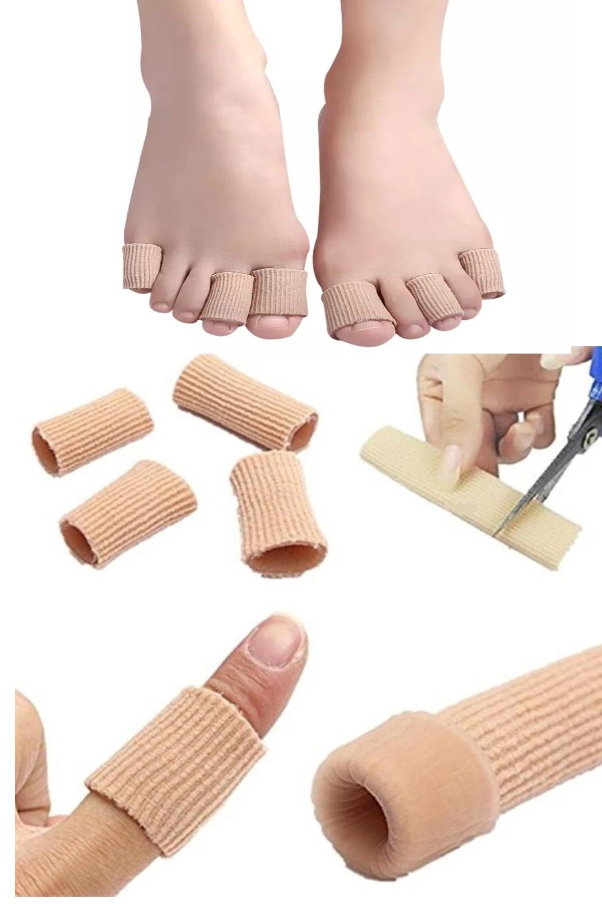 Jel Batık Tırnak Koruyucu Parmak Kumaş Hortumu (15 cm)