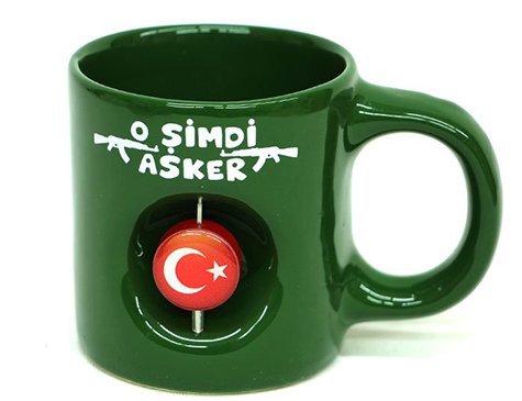 O Şimdi Asker 3D Stres Kupa Stres Kupa Bardak
