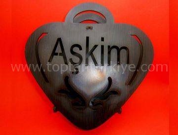 Ahşap Kalpli Hediye Takı Kutusu