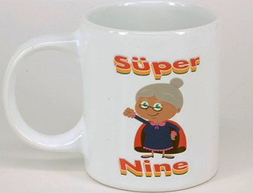 Süper Nine Baskılı Hediyelik Seramik Stres Kupa Hareketli Objeli