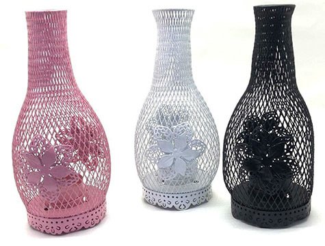 Metal Şişe Şeklinde Dekoratif Tealight Mumluk