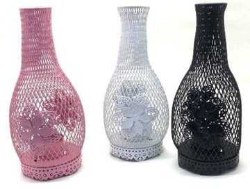 Metal Şişe Şeklinde Dekoratif Tealight Mumluk