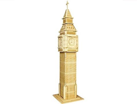 3D Ahşap Puzzle Londra Saat Kulesi Maketi