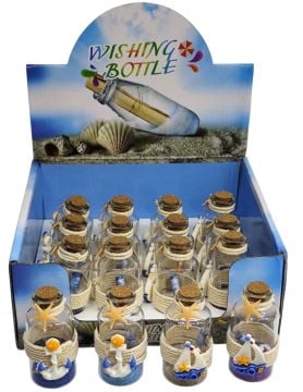 Wishing Bottle Deniz Marin Temalı Dilek Şişesi (12 Adet)