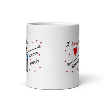 I Love You So Much Sevgililer Gününe Özel Seramik Kupa Bardak