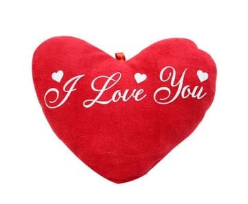 Sevgililer Günü Hediyesi I Love You Yazılı Kalp Yastık (20 cm)