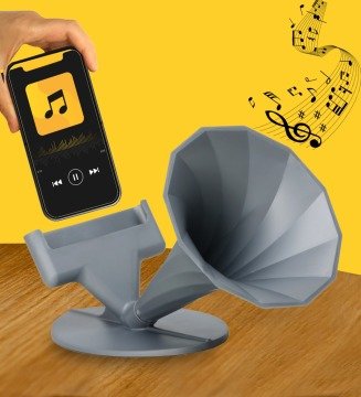 Akustik Telefon Tutucu Kablosuz Hoparlör