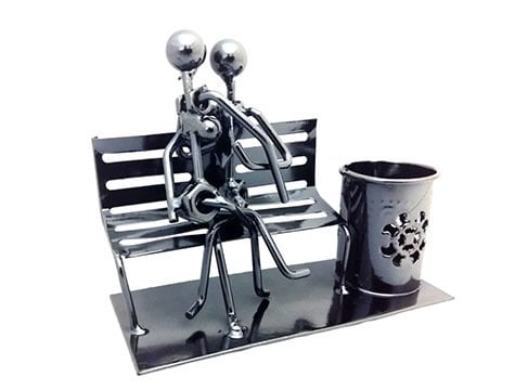 Dekoratif Romantik Sevgili Metal Kalemlik