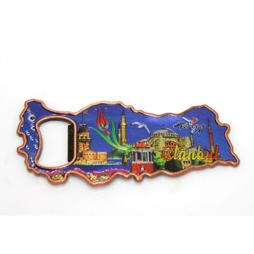 Türkiye Haritası İstanbul Tasarım Magnet Açacak