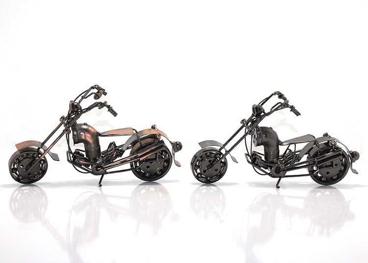 Bilyeli Metal Model Motorsiklet Maketi Orta Boy
