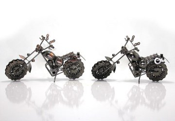 Metal Bilyeli Model Motorsiklet Maketi Orta Boy