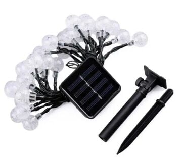 50 Top Güneş Enerjili Solar Bahçe Aydınlatma Lambası (7 Mt)