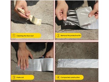 Çamur Bant Alüminyum İzolasyon Tamir Çatlak Bantı (5mt X 10cm)