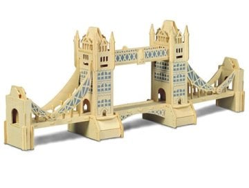 Ahşap 3D Puzzle Londra Kule Köprüsü Maketi