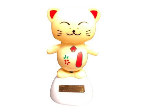 Solar Güneş Enerjili Dans Eden Sallanan Kedi
