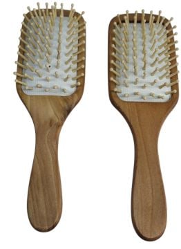 Doğal Ahşap El Yapımı Masaj Tarağı Saç Fırçası (25 cm x 8 cm)