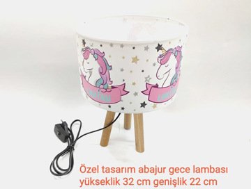 Dekoratif Boynuzlu At Tasarımlı Abajur