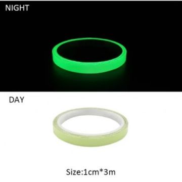 Reflektörlü Reflektif Fosforlu Şerit Bant (1 cm & 3 mt)
